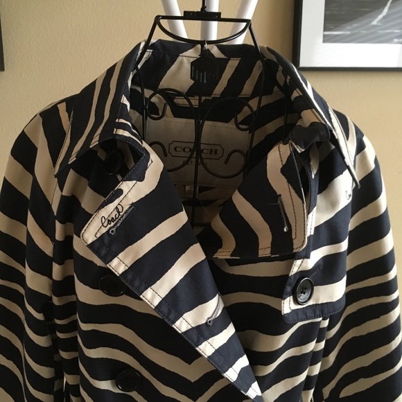 zebra trench coat